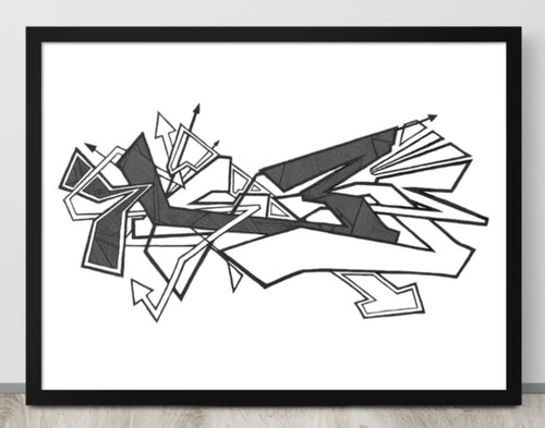 GRAFFITI FRAMED POSTER: hateMeNow
