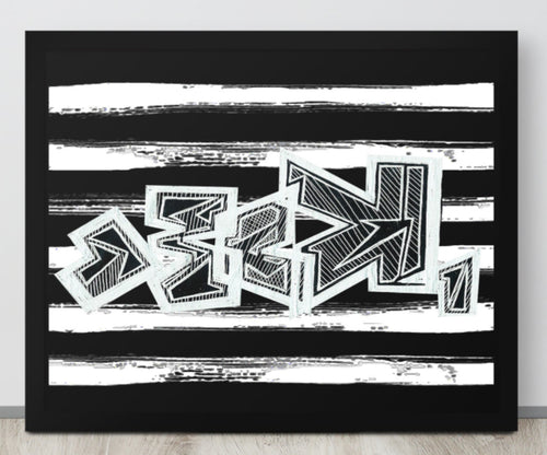 GRAFFITI FRAMED POSTER: harDpressed (2 Corinthians 4:8-9)