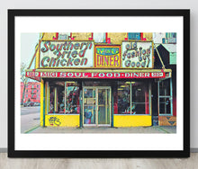 FRAMED POSTER: M&Gs Soul Food Diner: Old Harlem Streets -The Art Collection