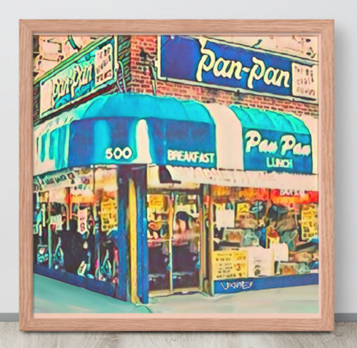 FRAMED POSTER: PAN PAN: Harlem Streets -The Art Collection