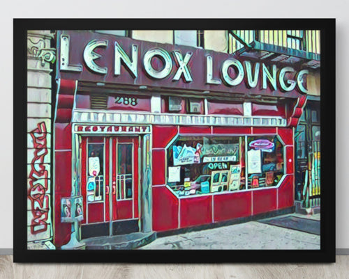 FRAMED POSTER: LENOX LOUNGE: Harlem Streets -The Art Collection