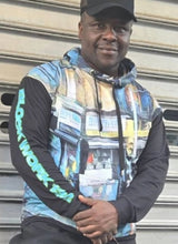 CEE CASHMERE: BLOCK WORK 132 :JECKONE OF ONE -UniSex Hoodie