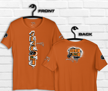 SHORT SLEEVE TEE (uniSex): OrangeNeonCamoDrip -flipped (upgraded classic)