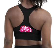 SPORTS BRA: PINK ROSES BOUQUET
