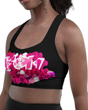 SPORTS BRA: PINK ROSES BOUQUET