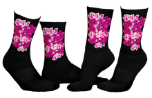 SOCKS: PINK ROSES BOUQUET -uniSex