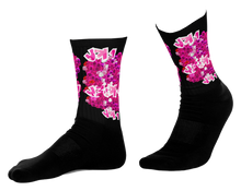 SOCKS: PINK ROSES BOUQUET -uniSex