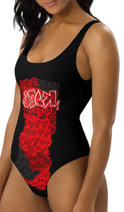 ONE PIECE SWIMSUIT:  RED ROSES BOUQUET