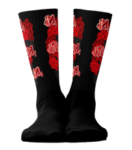 SOCKS: RED ROSES BOUQUET -uniSex