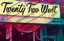 FRAMED POSTER: TWENTY TWO WEST: Harlem Streets -The Art Collection