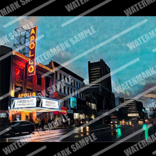 FRAMED POSTER: The Apollo Theatre: Harlem Streets -The Art Collection