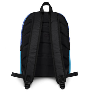 BACKPACK (Premium): DELPHINIUM BOUQUET -uniSex (BLACK)