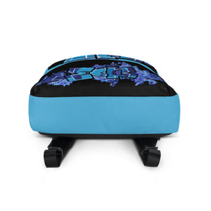BACKPACK (Premium): DELPHINIUM BOUQUET -uniSex (BLACK)