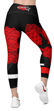 LEGGINGS (with Pockets): ROSES BOUQUET -Crossover