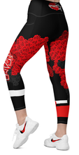 LEGGINGS (with Pockets): ROSES BOUQUET -Crossover