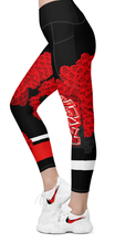 LEGGINGS (with Pockets): ROSES BOUQUET -Crossover
