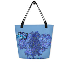TOTE BAG (LARGE): DELPHINIUMS BOUQUET