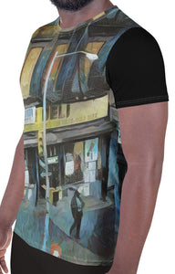 CEE CASHMERE: BLOCK WORK 132 :JECKONE OF ONE -Men's athletic t-shirt