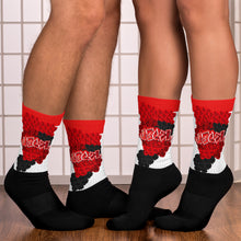 SOCKS: RED ROSES BOUQUET -uniSex