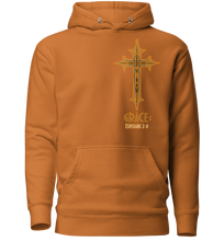 HOODIE (uniSex) : GRACE -(pocket print) -The CrossRoad Collection