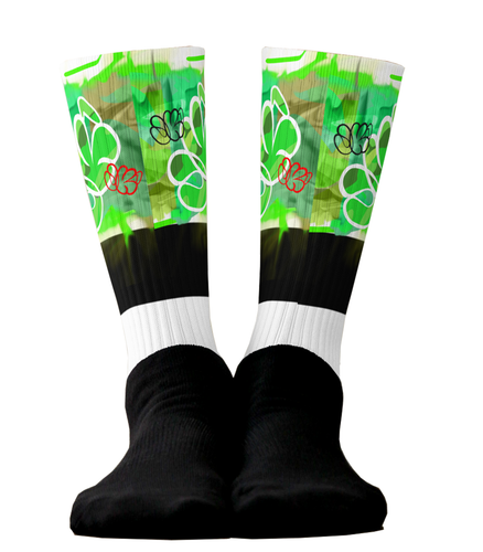 SOCKS:  greeNeonCAMO Smudge -JK1