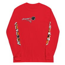 LONG SLEEVE TEE (uniSex): OrangeNeonCamoDrip -flipped