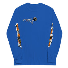 LONG SLEEVE TEE (uniSex): OrangeNeonCamoDrip -flipped