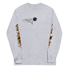 LONG SLEEVE TEE (uniSex): OrangeNeonCamoDrip -flipped