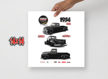 JECKONE vintage - oeroSTREETautomotive Custom Classics (1954 CHEVROLET 3100) Photo paper poster