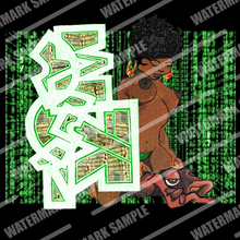 GRAFFITI FRAMED POSTER: stackedMatrix