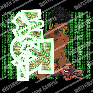 GRAFFITI FRAMED POSTER: stackedMatrix