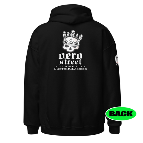 HOODIE : COLLAB -oeroSTREET automotive Custom Classics - CROWNED SKULL - (uniSex) -FLAVOR$