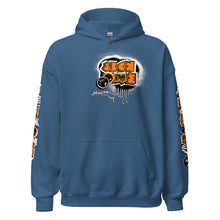 HOODIE (uniSex):  OrangeNeonCamoDrip  (upgraded classic)
