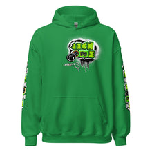 HOODIE (uniSex):  GreenNeonCamoDrip  (upgraded classic)