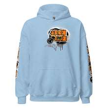 HOODIE (uniSex):  OrangeNeonCamoDrip  (upgraded classic)