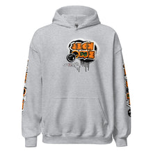 HOODIE (uniSex):  OrangeNeonCamoDrip  (upgraded classic)