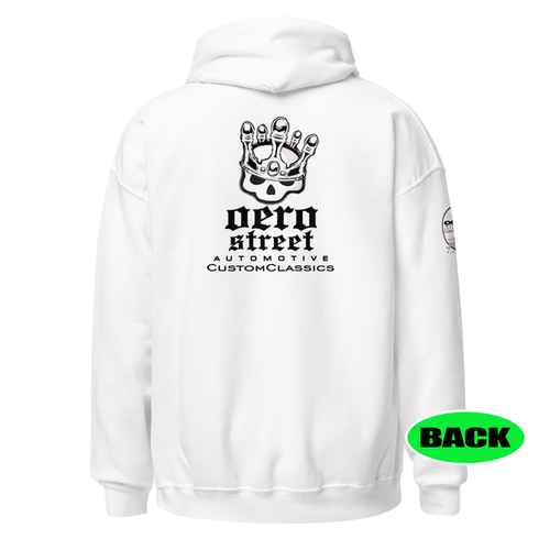 HOODIE: COLLAB -oeroSTREET automotive Custom Classics - CROWNED SKULL - (uniSex)