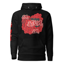 HOODIE: RED ROSES BOUQUET -uniSex