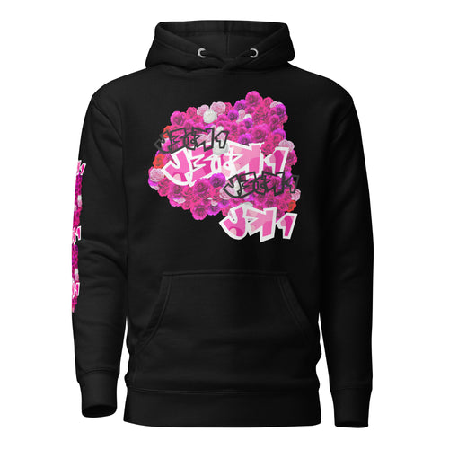 HOODIE: PINK ROSES BOUQUET - uniSex