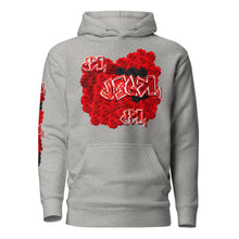 HOODIE: RED ROSES BOUQUET -uniSex