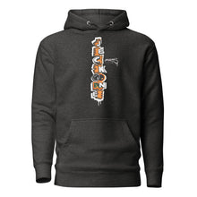 HOODIE (uniSex):  OrangeNeonCamoDrip -flipped (vintage 2021)