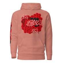 HOODIE: RED ROSES BOUQUET -uniSex