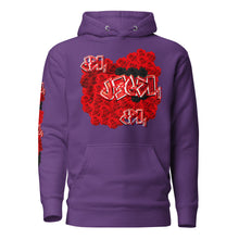HOODIE: RED ROSES BOUQUET -uniSex