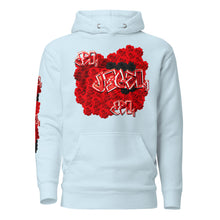 HOODIE: RED ROSES BOUQUET -uniSex