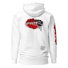 HOODIE: RED ROSES BOUQUET -uniSex