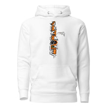HOODIE (uniSex):  OrangeNeonCamoDrip -flipped (vintage 2021)