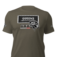 SHORT SLEEVE TEE  (uniSex) :  QUEENS (tiled) -(2020 upgraded classic)