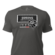 SHORT SLEEVE TEE  (uniSex) :  QUEENS (tiled) -(2020 upgraded classic)