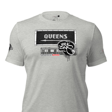 SHORT SLEEVE TEE  (uniSex) :  QUEENS (tiled) -(2020 upgraded classic)