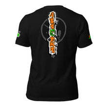SHORT SLEEVE TEE (uniSex): OrangeNeonCamoDrip - (vintage 2021)